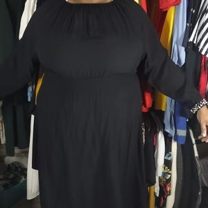 H&M smocked dress with pearl details